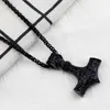 Drop Shipping One Piece New Fashion Vintage Norse Viking Thors Hammer Mjolnir Pendant Necklace For Men