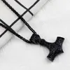 Drop Shipping Uma peça Nova moda Vintage Norse Viking Thor's Martelo Mjolnir Pingente Colar para homens