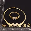 Yulaili Fashion Dubai Gold Jewelry for Women Fjäril Choker Halsband bröllopsfest fina smycken Chokers
