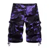 Summer Mens Casual Trouers Beach Shorts Camouflage Cargo Male Loose Work Man Military Short Pants Oversize 29-40