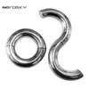 NXY sexy set cockrings Zerosky Heavy Duty Magnetic Stainless steel Ball Scrotum Stretcher Metal Penis Cock Ring Extend Sex Toys for Men 1123 1128
