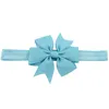 Baby Headbands 4 Inch Ribbon Bow for Girls Children Hair Accessories Kids Elastic Hairband Princess Headdress 20 Colors