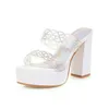 Summer Heel High Heels Sandals Lady Pumps Classics Slip On Shoes Sexy Women Party Wedding Slingbacks