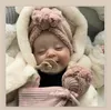 Berretto per capelli invernale per bambini bambino in lana di agnello berretti indiani baby teddy cappello caldo con fiocco in velluto M3772
