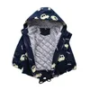 Winter Warm Bovenkleding Jas voor Kinderen Jongens Meisjes Plus Fluwelen Hooded Windbreaker Jas Baby Jassen 211011