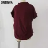 Donna Casual Plus Size Tshirt Femme Dolcevita T-shirt manica pipistrello allentata Tuniche Abbigliamento donna estate 6XL 5XL 210527