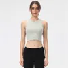 L156 Women039s Tank Tops Yoga Vest Padded Sports Bra Tights Running Fitness Gym Clothes Crop Top Workout Athletic Shirt2783810