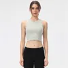 L-156 Canotte da donna Canotta da yoga Reggiseno sportivo imbottito Collant da corsa Fitness Abbigliamento da palestra Crop Top Allenamento Camicia da ginnastica