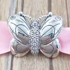 925 Silver Toddler Smycken Pandora Dekorativa Butterfly DIY Charm Armband Anniversary Gåvor för Kvinnor Flickor Kedja Pärla Julhalsband Kids 797880cz