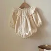 ولد الطفل رومبير الأميرة الصيف بنات بذلة الكشكشة الرضع الملابس الجوف مع عقال sunsuit 211011
