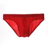 Mutande Intimo sexy da uomo Traspirante Vedi attraverso Slip a vita bassa Uomo Solid Slip Bikini erotico rinfrescante Sissy Linger