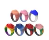 Neues Zappelspielzeug Ring Fingerpresse Blase, um Angstzustände zu lindern Silikon Schmuck Ring Armband Desktop Educational Toy Ring Dekompression Spielzeug Geschenk FY3627 F0304