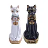 Egyptian Cat Figurine Statue Decoration Vintage Goddess Bastet Home Garden PP Table Ethnic Animal YH1293 211108