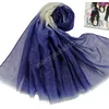 Glitter Soft Hijab Scarf Shimmer Scarves Cotton Muslim Turbans Headband Long Fashion Head Wraps Pashmina Shawls