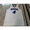 SJCustom كرة السلة جيرسي الرجال الشباب النساء # 4 New Jersey Roadrunners Kyrie Irving اللون الأبيض البديل الثانوي التردد المدرسة الحجم S-2XL أو أي اسم وعدد الفانيلة
