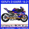 BMW S-1000 S1000 RR Bodywork 3N.4 S-1000RR S1000RR 19 20 21 S1000-RRホワイトブルーホット2019 2020 2021 100％フィットボディキット