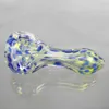 hand pipe glass smoking pipes colorful tobacco pipe for herb dry flower spoon Heady Pipe