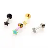 1 pièces 316L acier inoxydable anneau à lèvres Labret Piercing bijoux goujons Cartilage hélice Tragus nez Piercing