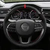 For Jeep Wrangler Compass Grand Commander Renegade Grand Cherokee Custom carbon fiber leather hand-sewn steering wheel cover