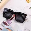 Grote Frame Vierkante Retro Zonnebril Dames 2021 Korea Stijl Cat Eye Ins Fashion Hipster Merk Designer UV400