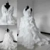Ruches White Tulle Kimono Vrouwen Jurken Robe voor Photoshoot Extra Puffy V-hals Prom Jurken Afrikaanse Kaap Cloak Maternity Dress Photography
