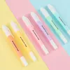 6 färger raderbara highlighters pastellmarkörer dual tips fluorescerande penna för konstritning doodling marking school kontor brevpapper