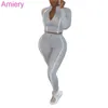 Women Two Pieces Pants Set Long Sleeve Solid Color Line Stitching Zipper Pullover Running Outfits Outdoor Jogger Sets