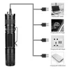 Torch T6 LED 5 -lägen Zooma eller fast fokusbelysning USB -uppladdningsbar 18650 Batterilampor Torches202W6406563