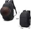 Рюкзак Тугуань бренд баскетбол рюкзаки с USB зарядное устройство школьные сумки про спортивный водонепроницаемый ультра-большая емкость