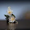 Novo 2021 jóias artesanais flor folha elegante fantasia senhora criativa broche vintage pin