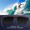 Gafas de sol polarizadas clásicas de la marca Carfia para hombres, gafas de sol deportivas para exteriores, gafas de sol cuadradas de diseño envolvente, lentes de espejo masculino eyew217x