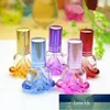 Bouteille rechargeable de parfum, flacons à pompe en verre coloré, en forme de Rose, Toner cosmétique Portable, atomiseur à brume de 6 ML