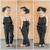 Girl Suspender Jumpsuit Girls Casual Sling Rompers Sets Love Heart Pattern Lovely Fashion Baby Clothing 21 5yp J2