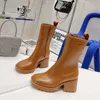 Toppkvalitetsdesigner Stövlar Luxury Womens läder Fall Winter Casual Shoes Designade för kvinnor kan användas på alla platser för att visa lyxtemperamentet