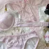 Bras Zestawy Dziewczyny Bielizna Cute Fantasy Gemini z stalowym pierścieniem Duży rozmiar Majtki Piżarstwo Głębokie V Gaterowanie Bra Briefs Set