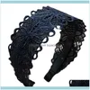 Aessories Tools ProductsWomen Hollow Out Floral Lace Anti-Skid Headband Shimmer Metallic Wide Hair Hoop 20211 Drop Leverans 2021 W9FXC