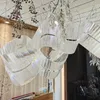 Wedding Props Plastic Crystal Streamers Festive Party Ceiling Hanging Ornament Background Decoration Stage Layout