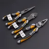8 '' Trådtänger Multi-funktionstång Professionell elektriker Plier Chrome-Vanadium Steel Wire Cutter Stripping Crimping Tool 211110
