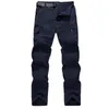 Men's Military Style Cargo Pants Men Summer Waterproof Breathable Male Trousers Joggers Army Pockets Casual Pants Plus Size 4XL 210714