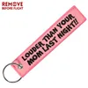 キーチェーン3 PCSファッションカーキーチェーンBijoux Pink Embroidery Motorcycles Gifts Tag Fobs Holder Funny Keyring313y