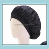 Beanie/Skl Caps Hats & Hats, Scarves Gloves Fashion Aessories Soft Satin Slee Cap Salon Bonnet For Kids Boys Girls Comfortable Children Nigh