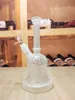 8.3 '' White Hookah Water Glass Bong Rökning Tobaksrörbägare med 14mm skål