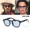 Jacjad Nowa moda Johnny Depp Lemtosh Style okrągły okulary przeciwsłoneczne odcień Ocean Lens Design Prezentacja Prezentacja Słońca Oculos8599862