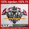 Stampo ad iniezione per corpo SUZUKI GSXR 600 750 CC 600CC 750CC GSXR600 K8 GSX-R750 88No.13 GSXR-600 GSXR-750 08 09 10 GSXR750 GSX-R600 2008 2009 2010 Carena OEM bianco lucido blk