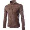 Heren Jassen Mode Lederen Motorfiets Jassen Gewassen Jas M-3XL 4XL Blouson Homme Merk Kleding