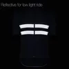 Giacche da corsa SPEXCEL Season Commuting Design Full Black Reflective Cycling Jersey Manica corta Peso medio Per tutti i viaggi di lunga durata