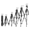 Walkingway Q222 Portable Camera Tripod Stand Aluminum Travel Tripode Monopod for Photography Video Digital SLR DSLR Camera 210317