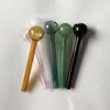 4inch 6inch Colorful Pyrex Glass Oil Burner Pipe glass tube smoking pipes tobcco herb glass oil nails Water Hand Pipes Smoking Accessories 3086 T2
