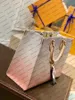 M57639 디자이너 탑 엔드 여성 쇼핑 가방 그라디언트 거대 캔버스 꽃 액세서 액세서리 화려한 가죽 Onthego 핸드백 지갑 토트