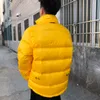 21FW Winter Women Stand Collar Puff Thick Coat Warm Zipper Duck Down Jacket Men Vintage Outdoor Windbreaker Casual Outwear